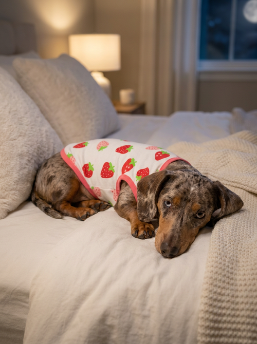 Pijama de fresas