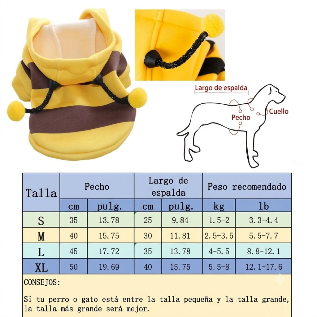 Disfraz de abeja